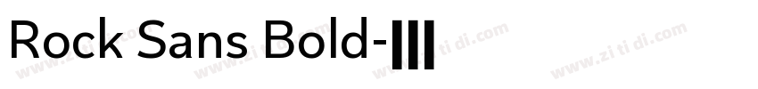 Rock Sans Bold字体转换